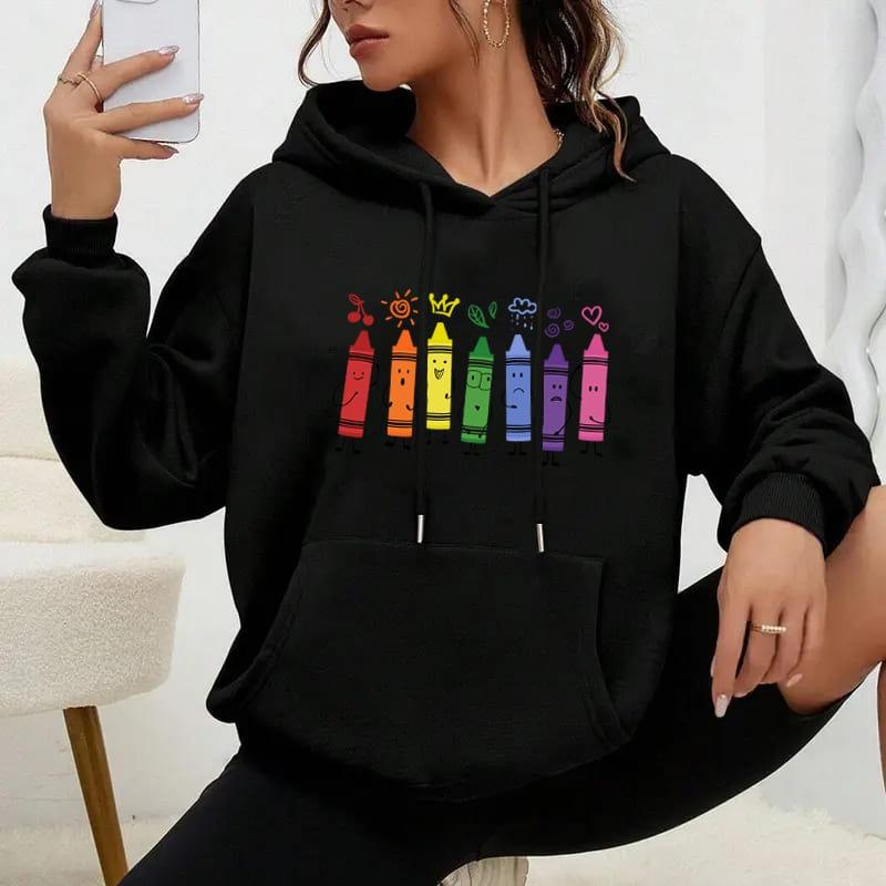 Cotton Hoodie, Breathable & Skin-Friendly, Spring Outing XXL чёрный