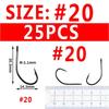 50/25PCS Multiple Purpose High Carbon Steel Fish Hook Nmyph Fly Sabiki Rig Hook Carp Fishing Hook Saltwater Jig Lure Hooks