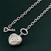 Silver Color Heart-shaped Pendant Necklace Fashionable Wedding Jewelry