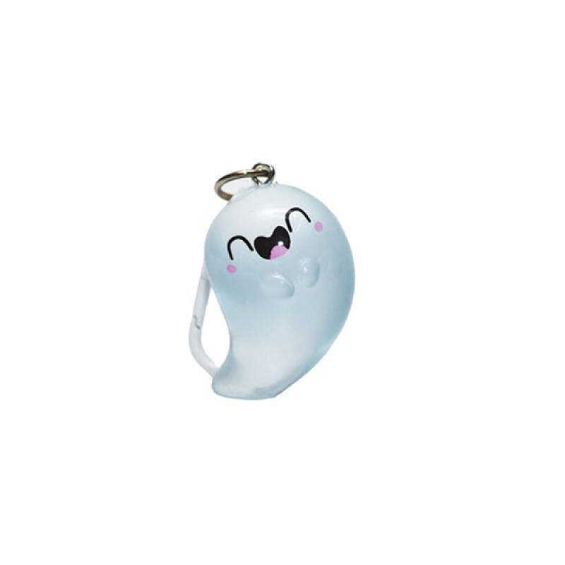Halloween Ghost Glow-in-the-Dark Keychain Angry Ghost