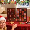 Christmas Countdown Calendar 24 Days Refillable Collectible Treat Box Christmas Holiday Countdown For Home Living Room Bedroom