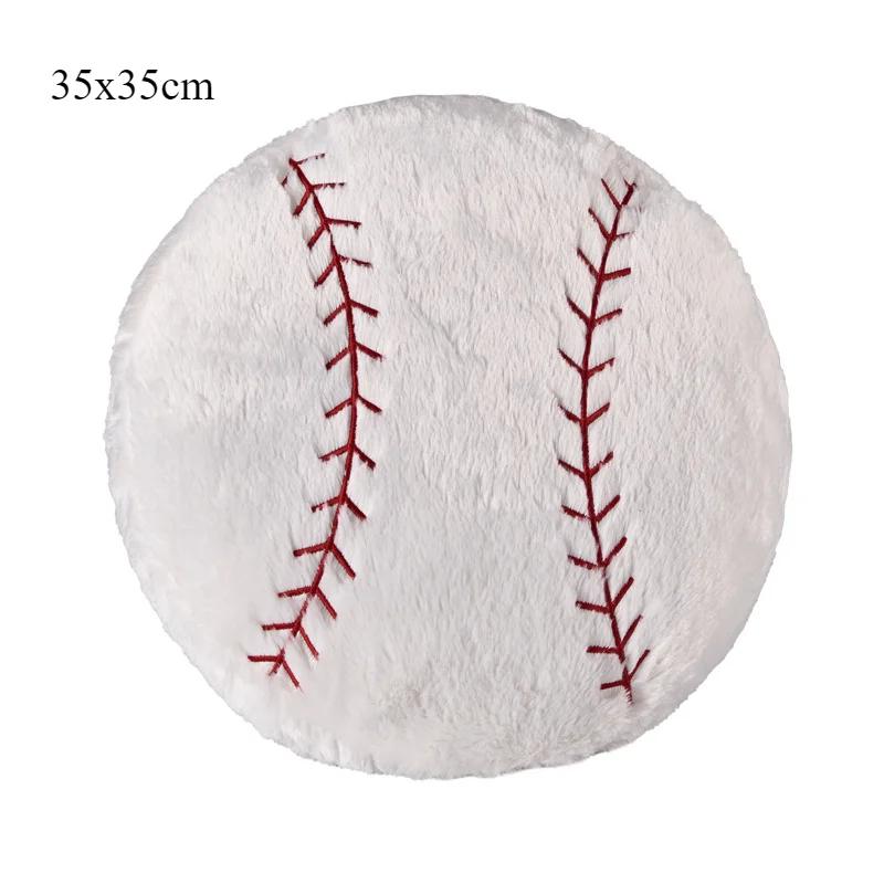 1pcs Basketball and Football-shaped Sports Plush Cushion Pillow Winter and Summer Style Gift for Friend Home Decor Pillow