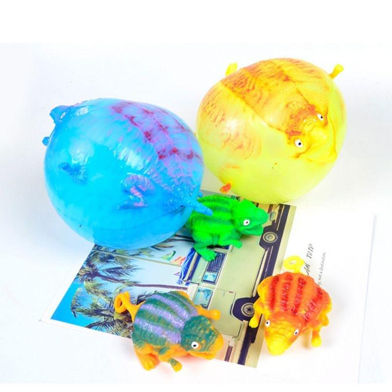 Kids Toy Funny Blowing Animals Toys Dinosaur Anxiety Stress Relief Inflatable Balloon Squeeze Ball