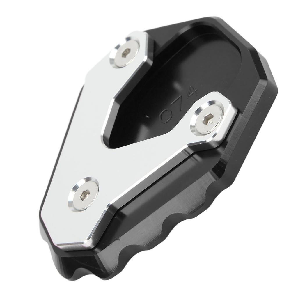 Motorcycle Kickstand Enlarger Aluminium Alloy Side Stand Extension Plate Pad Replacement for CB500X 2019+(Black )