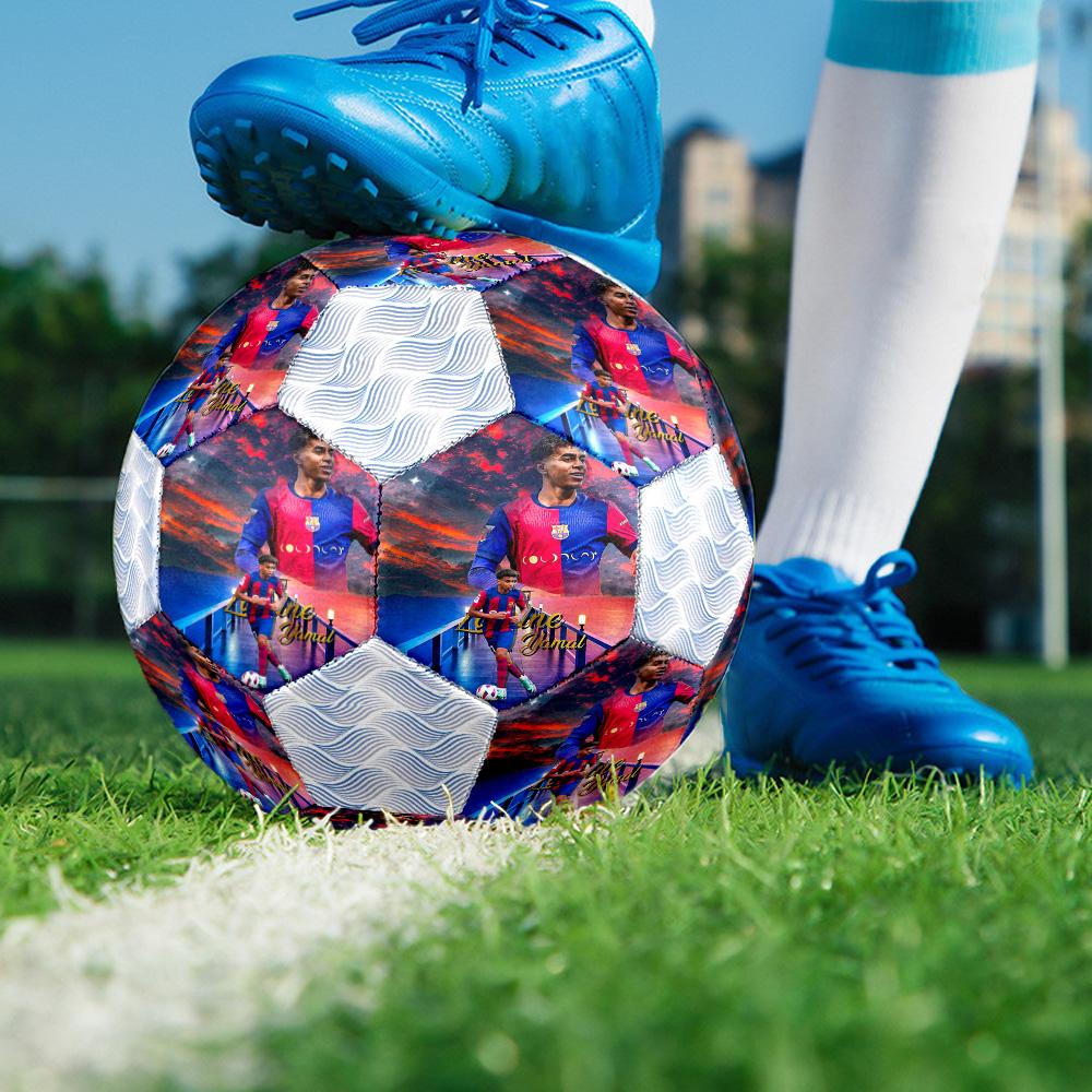 1pc World Cup football stars Football Soccer Ball Size 5 Indoor Soccer Ball Fashion Colorful Backyard Game -Great For Sports Fans Gift