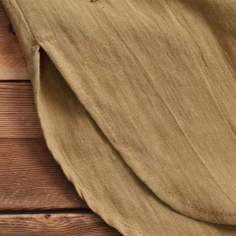 Cardigan Coat Fashion Buttons Closure Side Split Women Windbreaker Coat O-neck Solid Color Windbreaker Coat