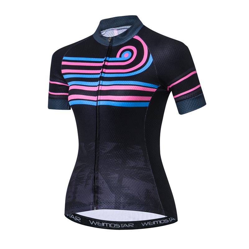 Buy Women's Summer Two Swans Printing Cycling Jersey QuickDry MTB