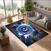 Tappeto Morbido Area Rug con Motivo Calcio Portsmouth FC Antiscivolo Tappeto per Pavimento Interno Tappetino Decorazione Sportiva per Camera da Letto