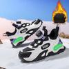 Boys' Winter Sports Shoes: Non-slip Leather, Velvet-Lined, Cotton-Enhanced, Rotary Knob Fastenings for Kids