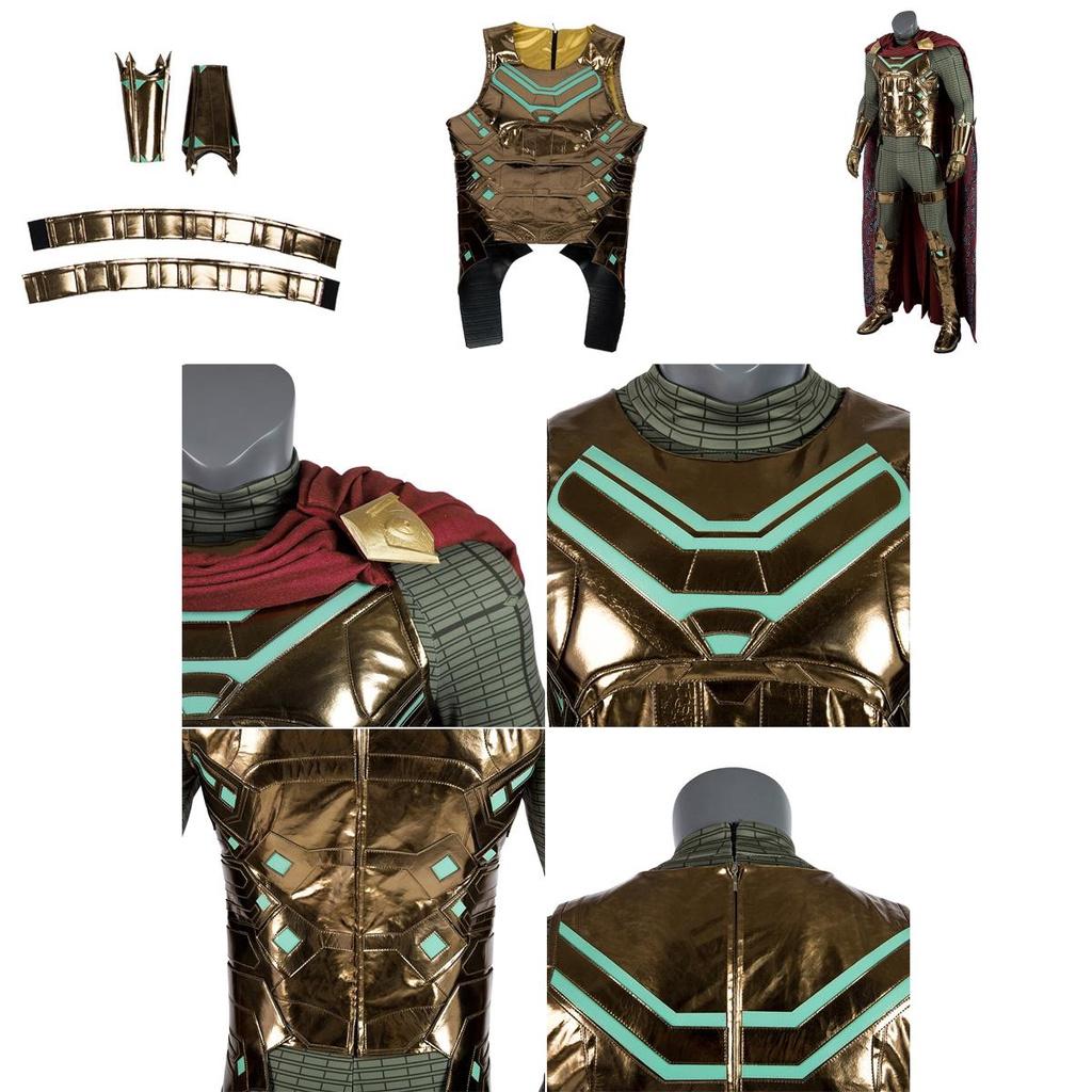 Premium Spider Man Far From Home Mysterio Cosplay Costume With Exquisite Workmanship And Breathable Fabric For Halloween Fun