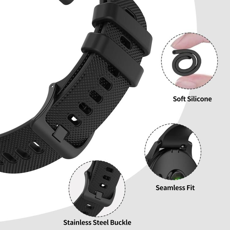 5‑Pack Small‑Plaid Solid‑Color Soft‑Silicone Watch‑Band Strap, Adjustable Universal 20mm Lug Wrist‑Bracelet For Smart‑Watch