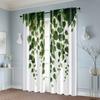 Elegant Set Of 2 Curtains Window Treatment Green Plants Have Climbed Wall Versatile Polyester Without Rod Festive Perfect Made