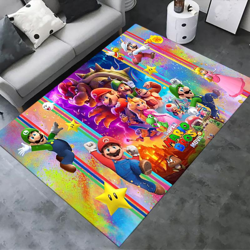 Mario Carpet Rug for Living Room Bedroom Home Sofa Decoration,Kids play Non-slip Floor Mat
