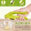 Kasanidika Garlic Press Stainless Steel Dual Function Garlic Crusher with Peeler and Brush Operation For Fine Mincing Garlic Home Kitchen Utensil