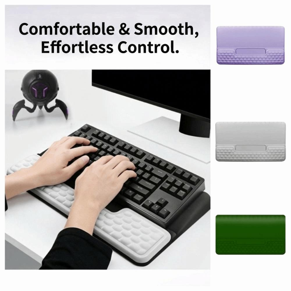 Soft Wrist Support Pad Integrated Ergonomic Keyboard Riser Computer Keyboard Stand Office Use