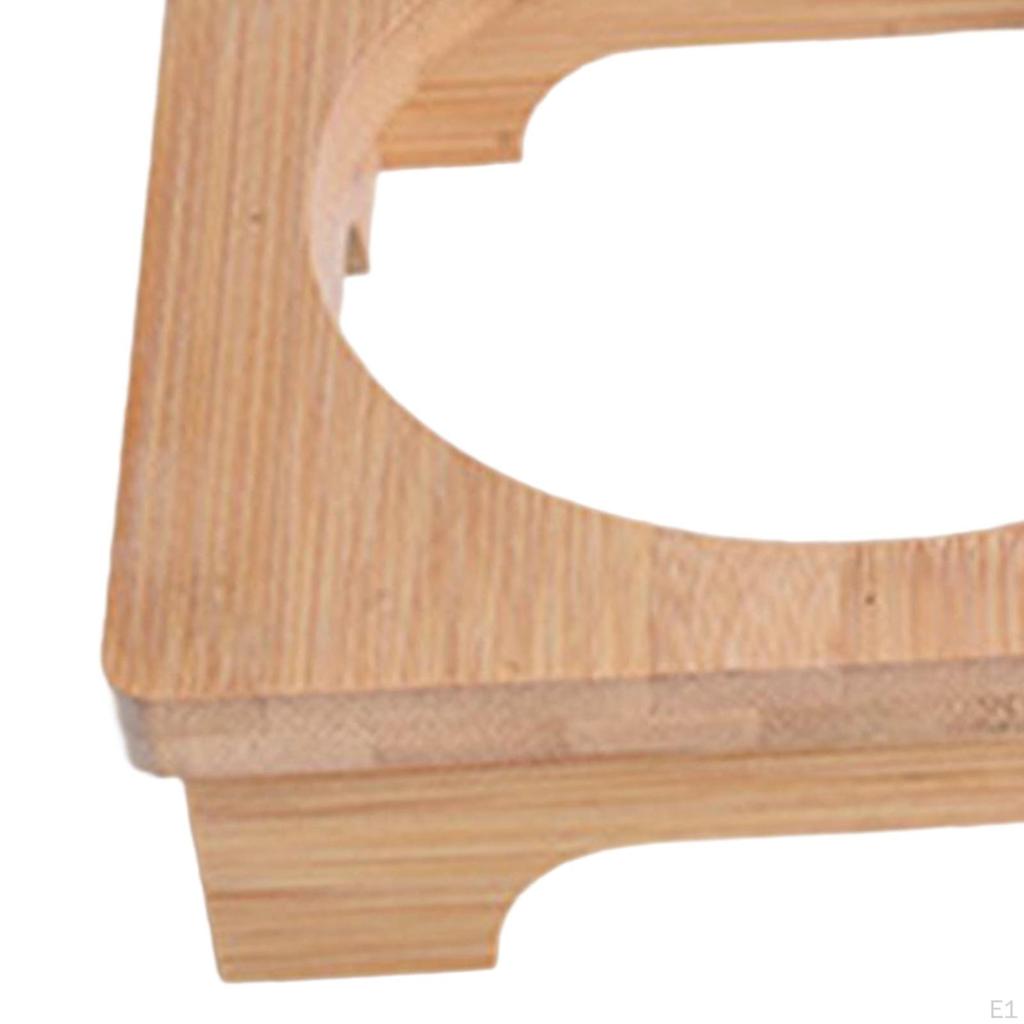 Bamboo Trivet Mat, Heat Resistant Non Slip Kitchen Wood Pads for Teapot,