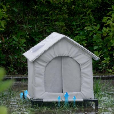 Cat House for Outdoor Cats Pet Protection Oxford Cloth Stray Shelter Elevated Garage