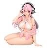 Super Sonico Figure Noodle Stopper Figure Super Sonico White Bikini Ver. Figure Official Merchandise