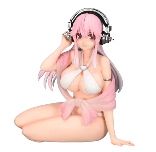 Super Sonico Figure Noodle Stopper Figure Super Sonico White Bikini Ver. Figure Official Merchandise
