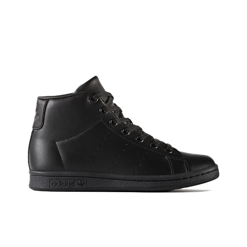 adidas Originals Stan Smith Series Comfortable Casual Durable High-Top Kids Skate Shoes Kids Skate Shoes Black BZ0097