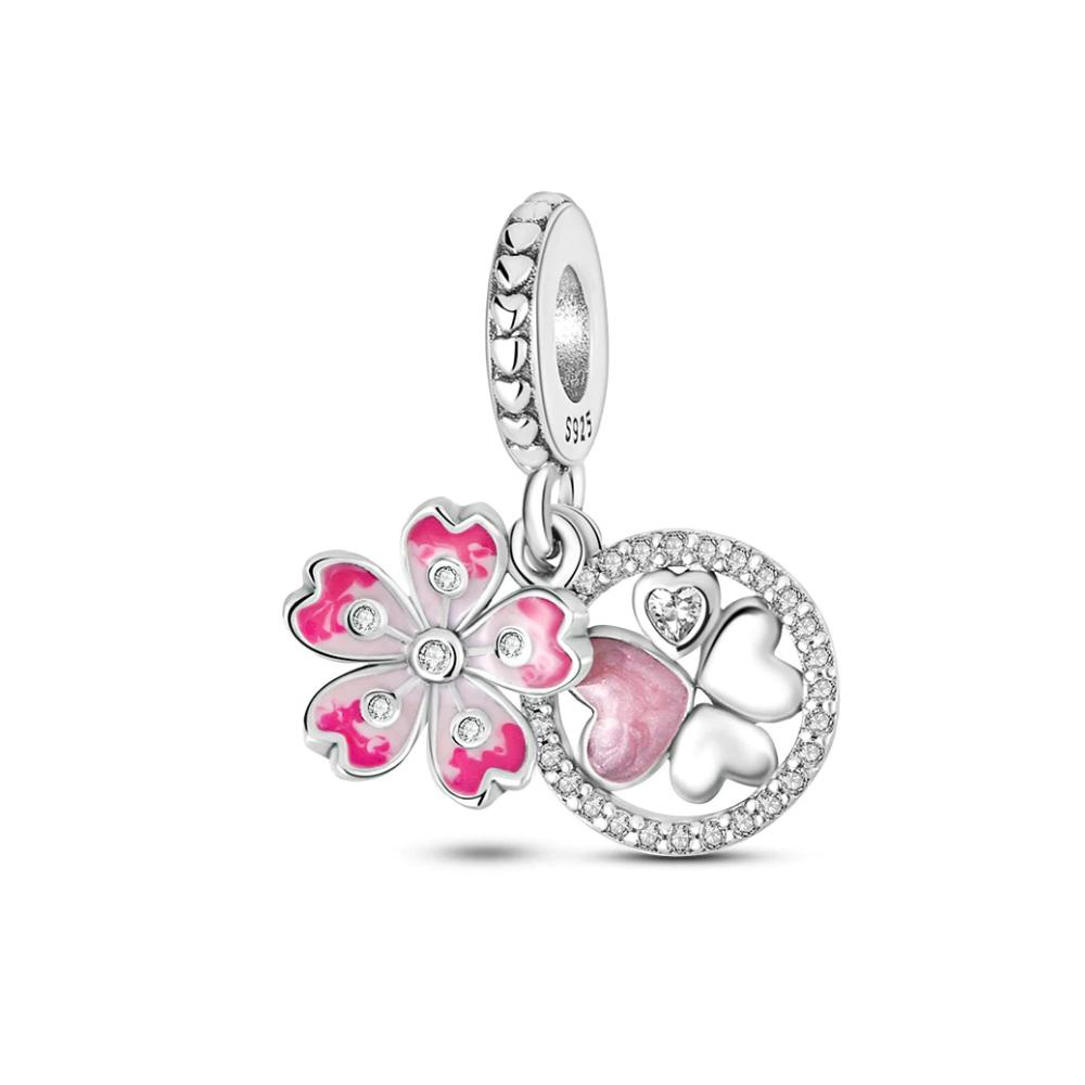 New Copper Butterfly Sunshine Sunflower Bouquet Exquisite Charm Talisman Pendant Fit Original Bracelet Diy Women'S Jewelry