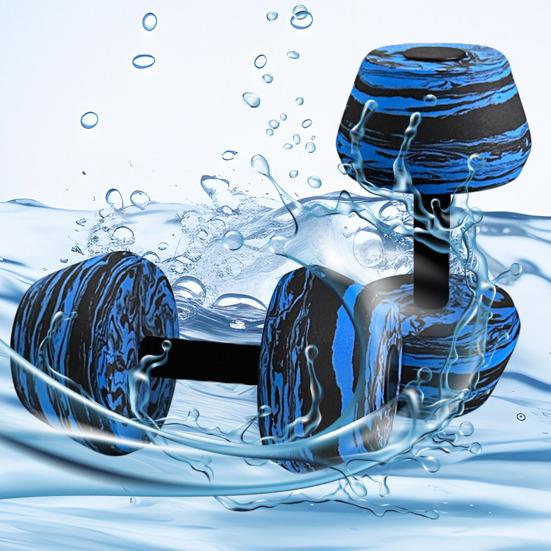 Aquatic Dumbbells EVA Foam Water Weights Pool Resistance Exercise Barbells for Aerobics Fitness Training Weight Loss Muscle Toning