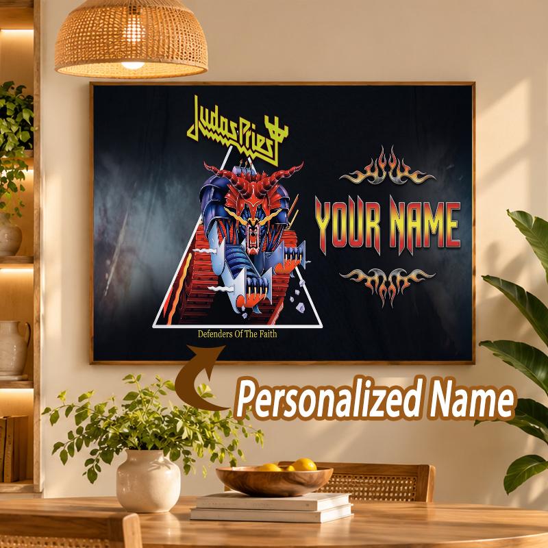 Custom Name Judas Priest 5D Diamond Painting Personalized Full Drill Diamond Art Kit Gift