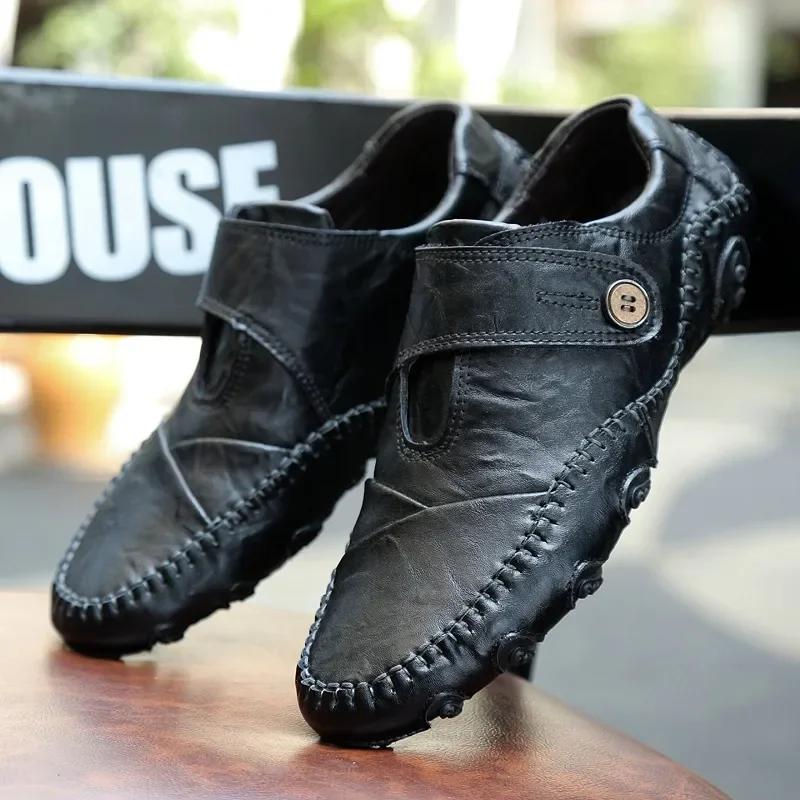 Mode Handgefertigtes Leder Lässige Herren Weiche Schuhe Design Sneaker Mann Bequeme Lederschuhe Slipper Oktopus Nashorn Für Herren Schuhe Zapatos