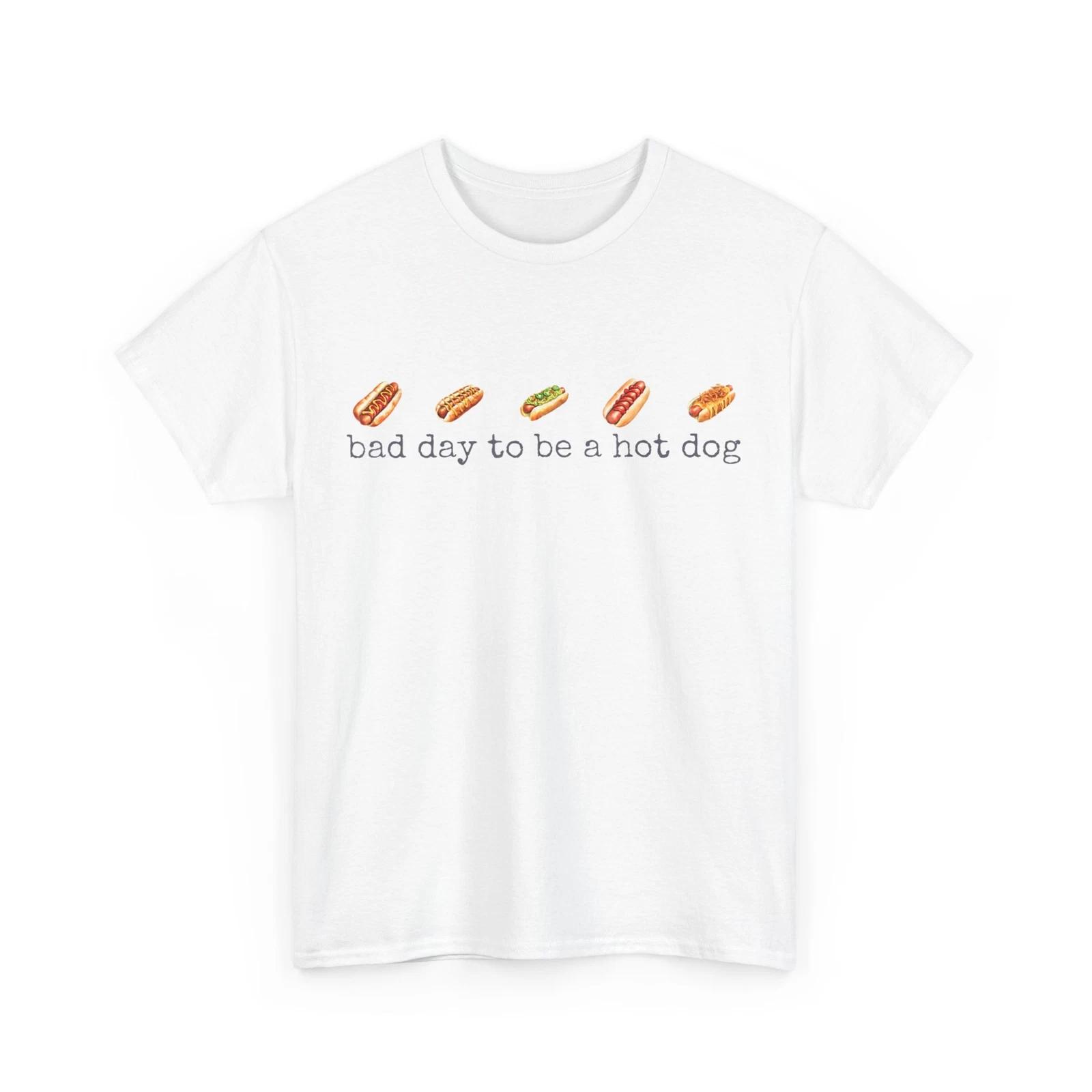 

4th of July Independence Day Bad Day To Be A Hotdog Funny T shirt M