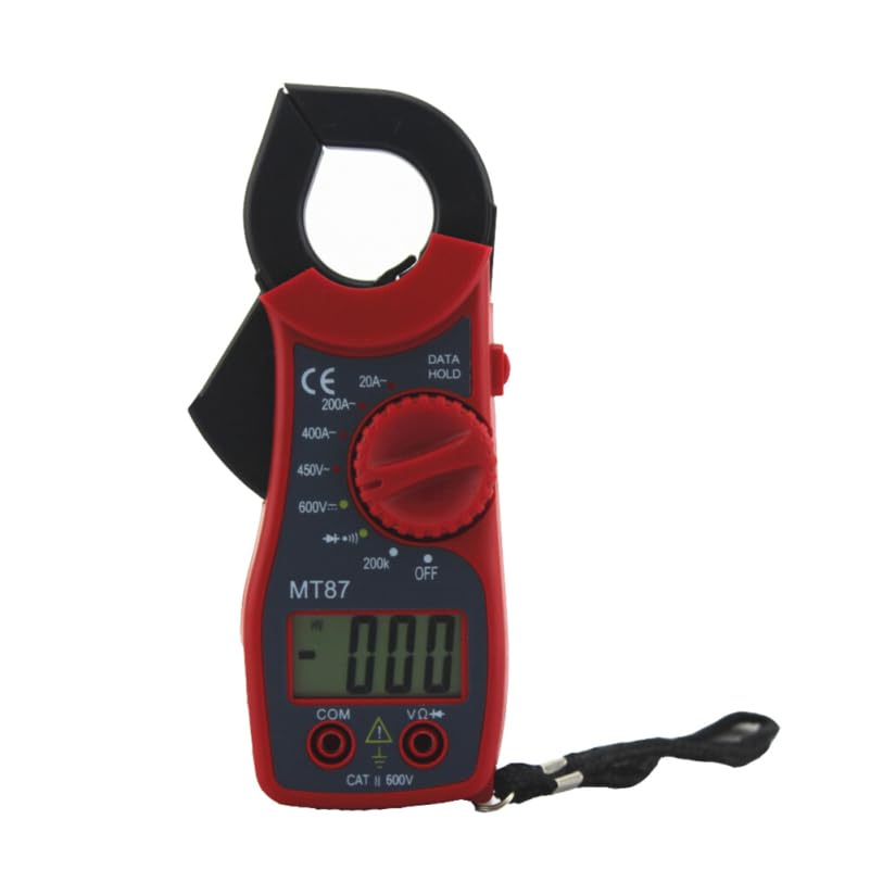 

Clamp Meter MT87 Digital Multimeter Compact Meter Digital Tester Clamp Electrical Work Tester DC Ampere Ampere Test Voltage/Current Multi-Voltage червоний