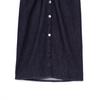 2025 Spring Women's European & American Style Short-Sleeve Denim Midi Dress with Turn-Down Collar