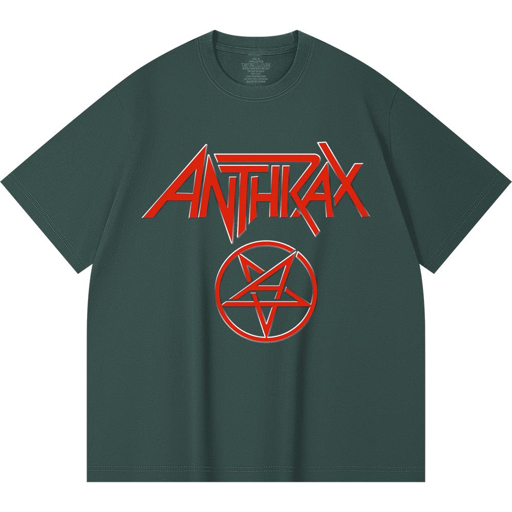 230 g/m² 100% Baumwolle Heavy Metal T-Shirt Rockband Beliebte Musik Druck Unisex Schweres Baumwoll-T-Shirt