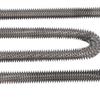 Finned Heating Element W Type 3500W M18 X 25 Stainless Steel Electric Heat Tube for for Ovens Baking Air Conditioning AC 380V
