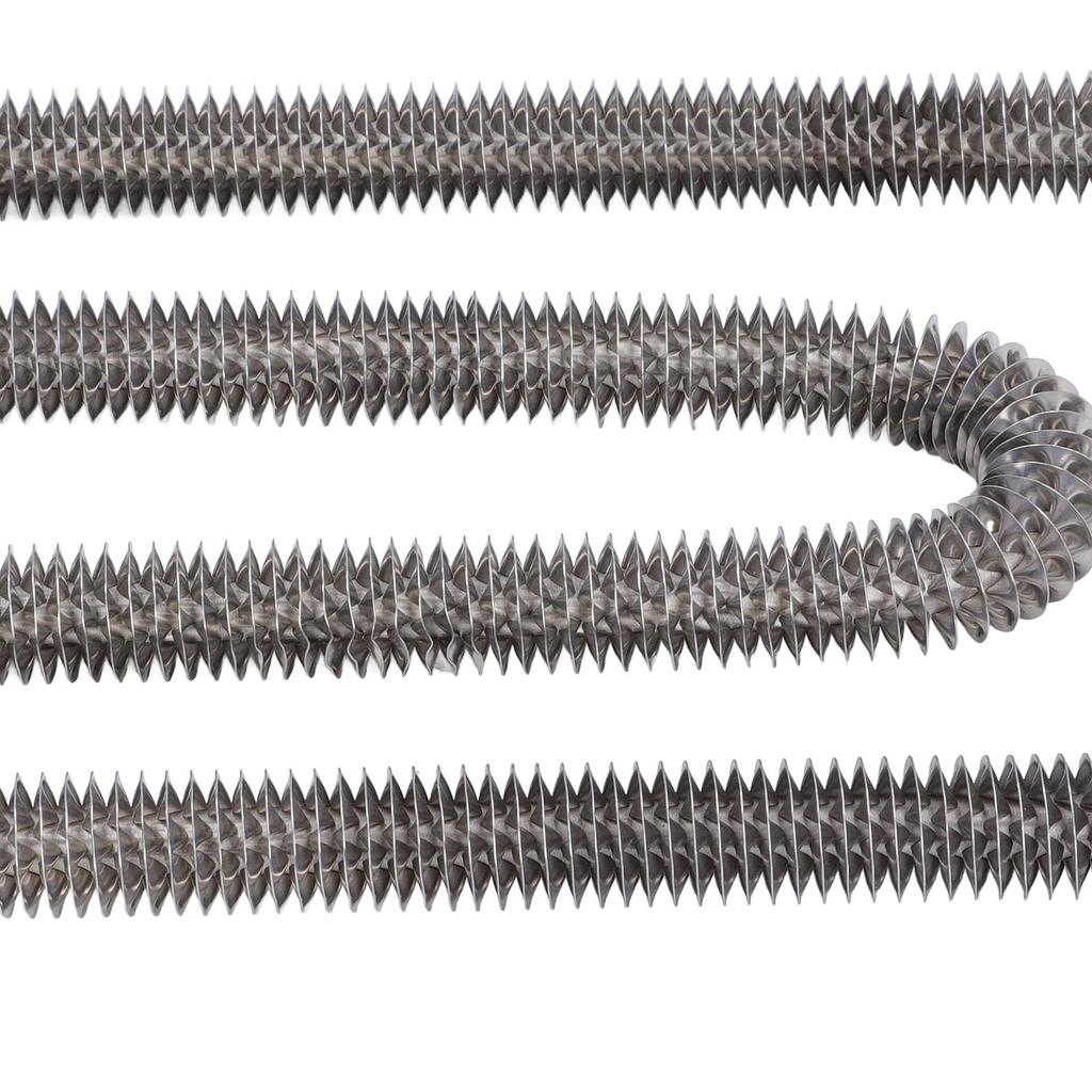 Finned Heating Element W Type 3500W M18 X 25 Stainless Steel Electric Heat Tube for for Ovens Baking Air Conditioning AC 380V