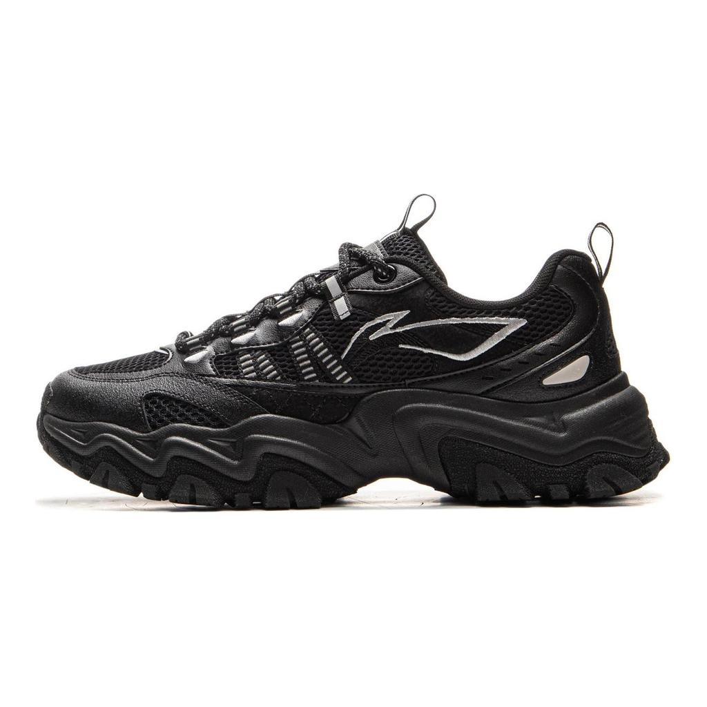 Li Ning Shan Xing Dämpfung Rutschfest Abriebfest Unterstützung Niedrig geschnitten Freizeitschuhe Herren Schwarz AGCV375-2