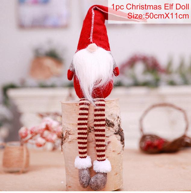 Christmas Doll Ornaments Merry Christmas Decorations For Home 2024 Xmas Decor Gifts Navidad Natal Noel New Year Decor 2025 Gifts