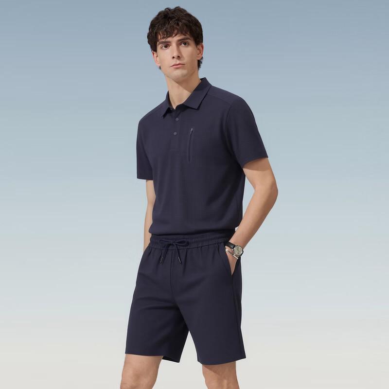 Judger Men s Cool Sun Protection Polo Shirt & Shorts Casual Set 2XL