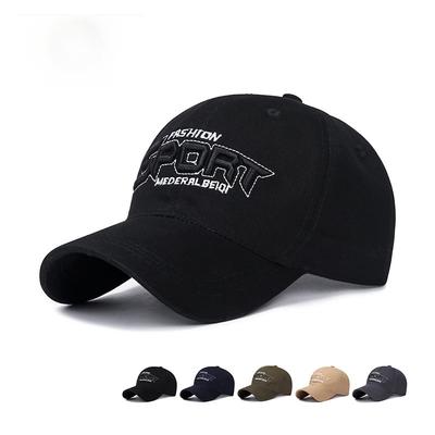 Zhen Yueqi Frühling und Herbst Neue Baumwolle Baseballkappe Herren- und Damen-Freizeit-Sport-Sonnenschutz-Visier Dreidimensional bestickte Mütze
