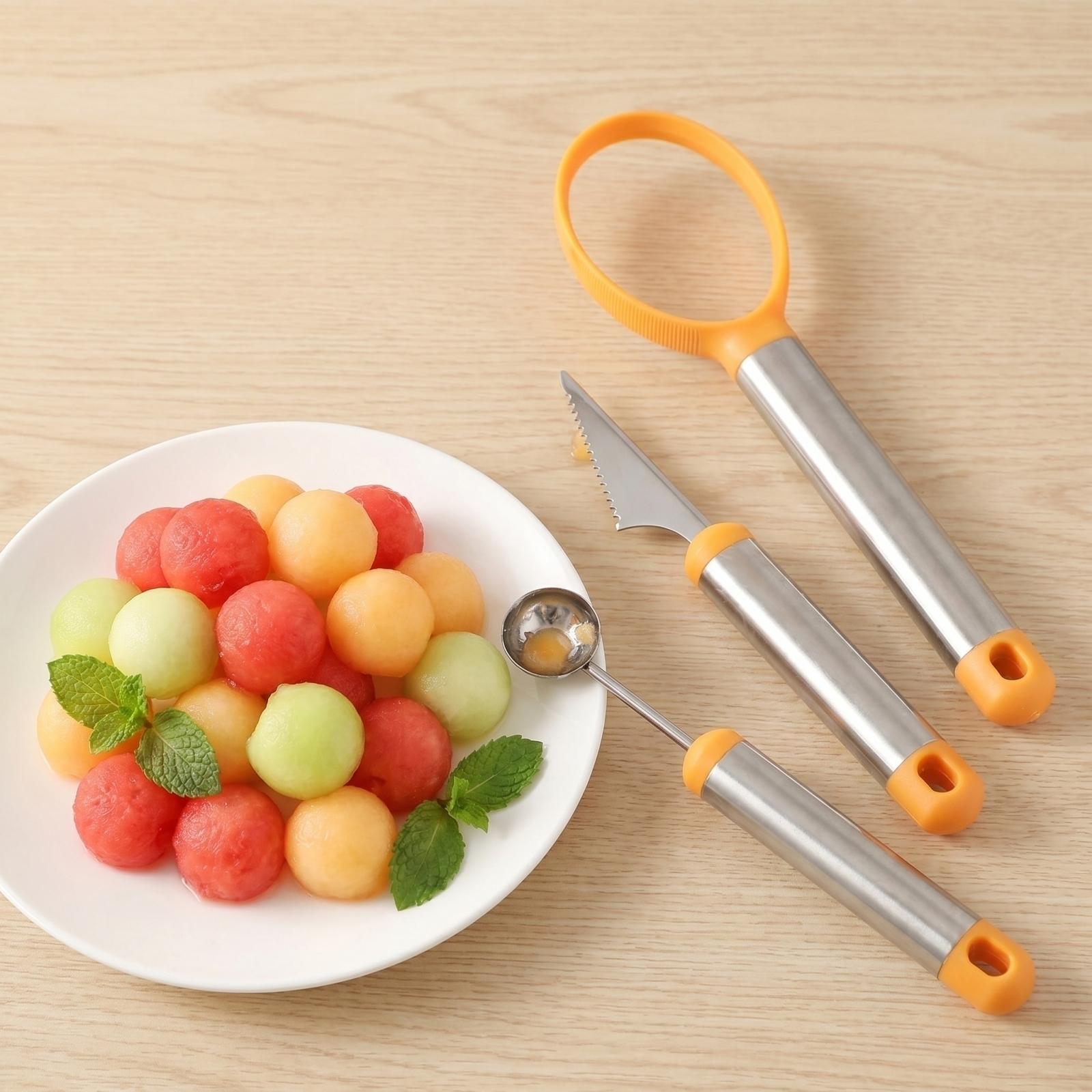 

Three Piece Set Of Fruit Ball Digger One Size серебряный