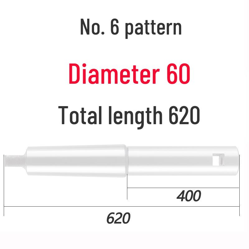 Morse Taper No. 6 Boring Bar, Diameter 30-80, Total Length Options 420-720