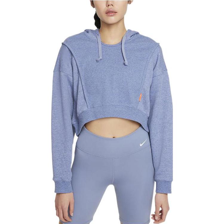 Nike Sweatshirts Women's Blue Hooded Moderate Regular DD4639-493