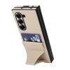 For Samsung Galaxy Z Fold5 5G Case Kickstand Leather+PC Folding Phone Cover with HD Screen Protector