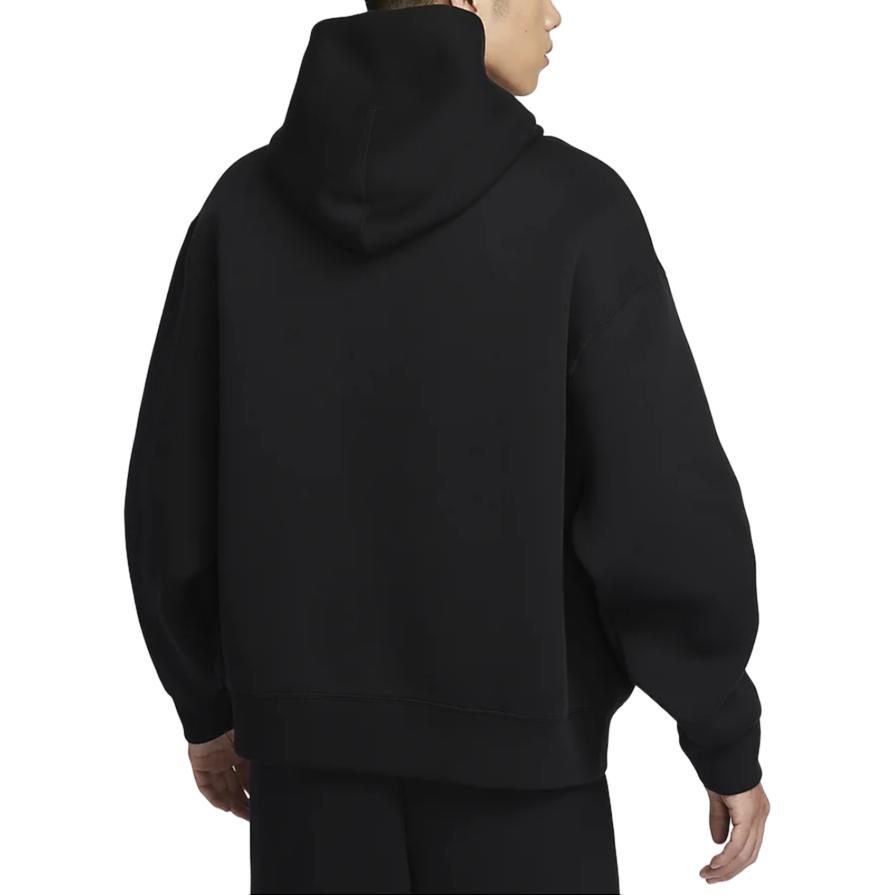 Nike Felpa con cappuccio da uomo a maniche lunghe, tinta unita, comoda, Tech Reimagined, nera FZ0745-010