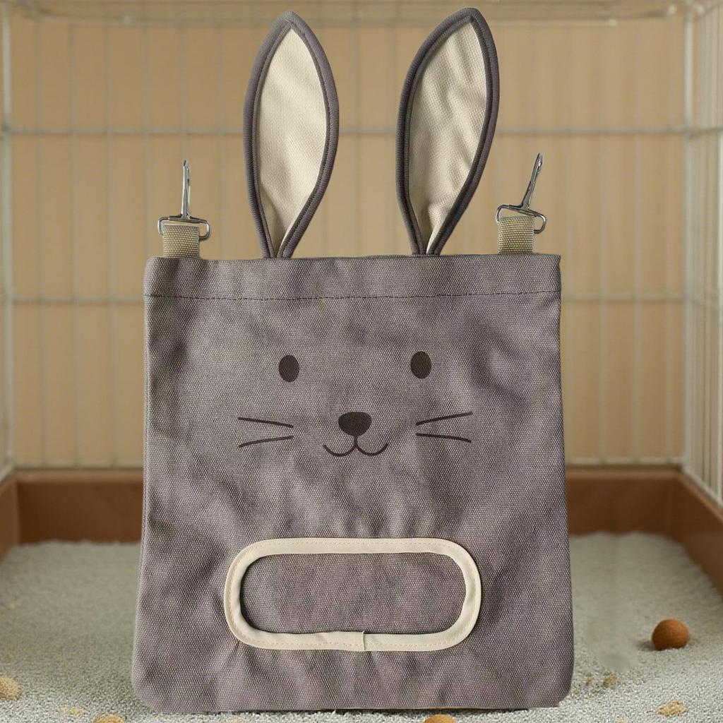 Bunny Hay Bag Hangable Manger Hay Dispenser Storage Bag Holder For Chinchillas Small Pets Hamsters Bunny Cage Animal Accessories