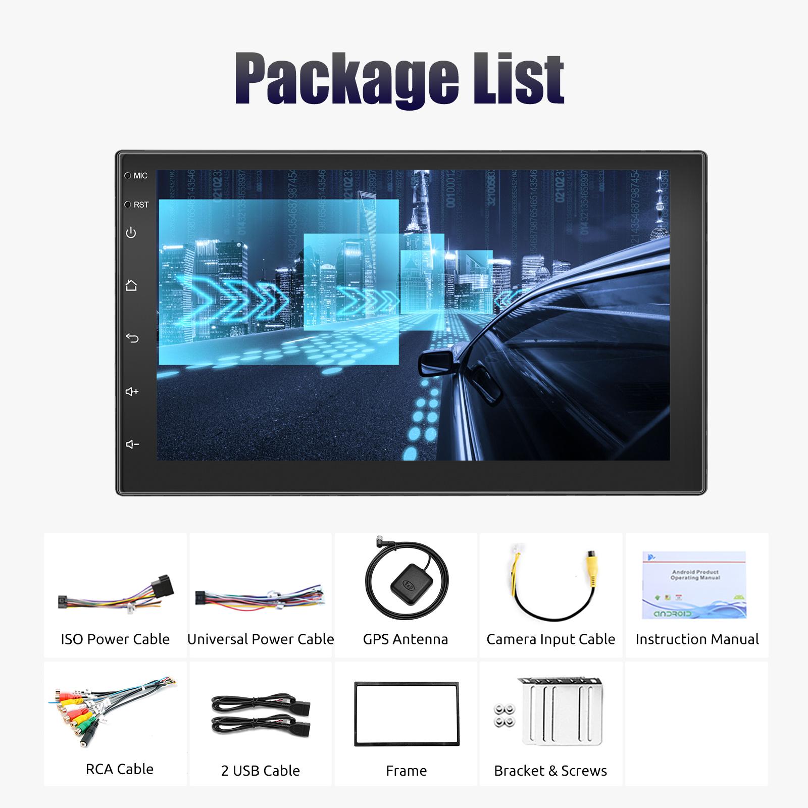 

ESSGOO 7 автомобильный радиоприемник Android Auto Carplay автомобильный стерео мультимедийный проигрыватель универсальный WIFI GPS автомобильный радиоприемник интеллектуальные системы автомобиля Quad Core
