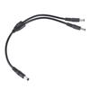 High Conductivity DC Power Y Splitter Cable CCTV DC Power Splitter Cable Connects Two Devices with 5.5MMx2.1MM Input