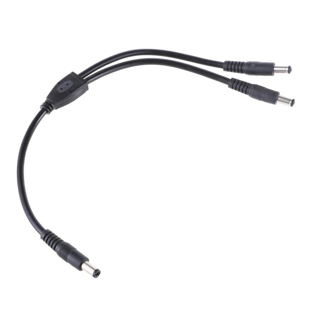 High Conductivity DC Power Y Splitter Cable CCTV DC Power Splitter Cable Connects Two Devices with 5.5MMx2.1MM Input