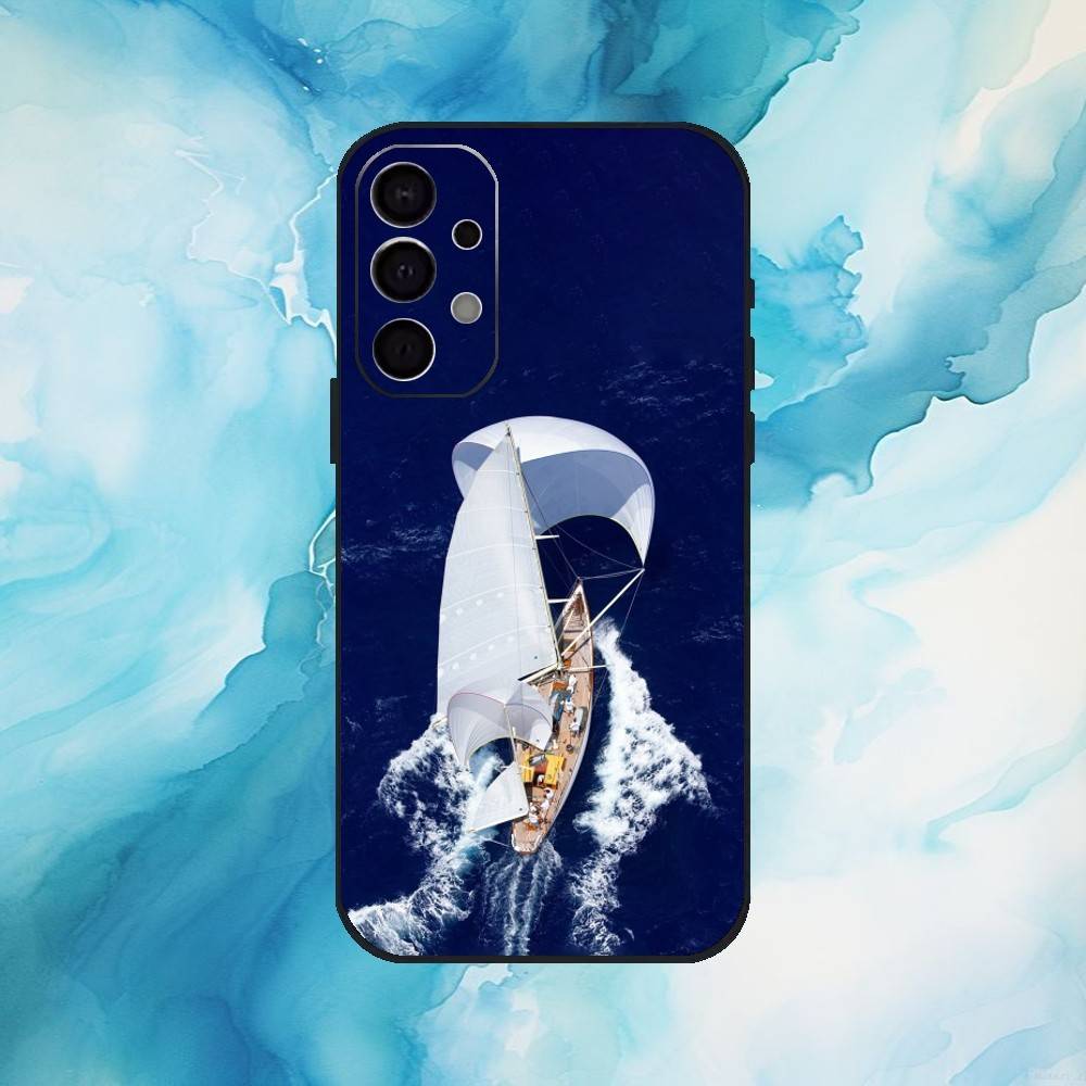 

Sailing Ship Boat Phone Case For Samsung Galaxy A73,A72,A71,A70,A53,A52,A51,Soft Silicone Black Cover Samsung a51 4g