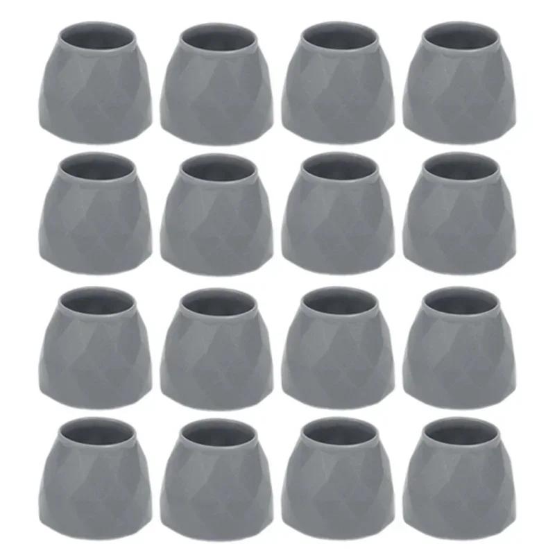 

Силиконовые накладки на ножки стульев Защитники паркетного пола Коврик Мебельные накладки на ножки стола Защита пола Защита от царапин Колпачки для ножек стульев 4PCS серый