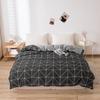 Black Geometric Pattern Printed Duvet Cover Quilt Cover Comforter Case Single Double 150x200cm 180x220 200x230cm 220x240cm Size